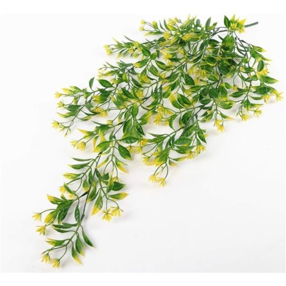 Artificial Hanging Vine Flowers Decor, Fake Vines Plants Greenery Plastic Willow - Picture 3 of 6